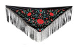 Black Small Shawl Embroidered in Colours to go to the Fair 90.909€ #50759M5NGRJ